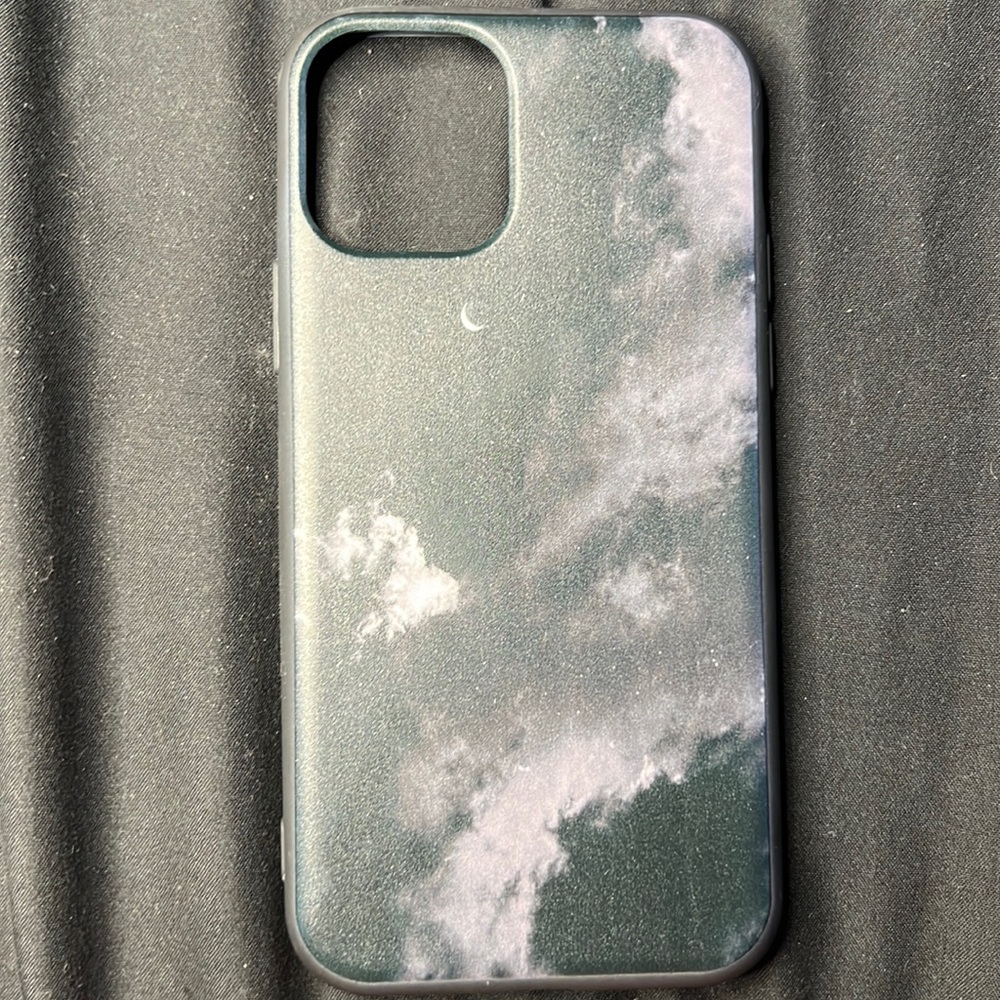 Night black cloudy sky phone case